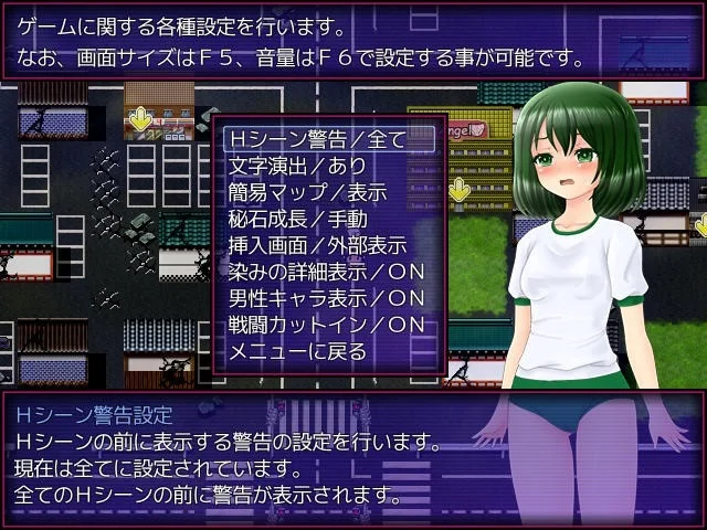 ヴァイブレーション！各種設定画面